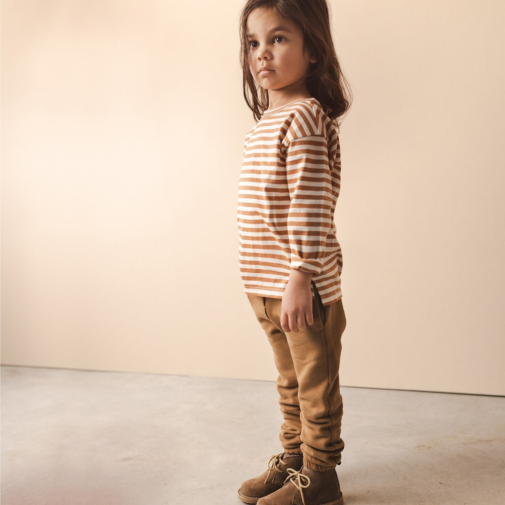 Phil & Phae Kinder Oversized Tee L/S Stripes Hazel bei Yay Kids