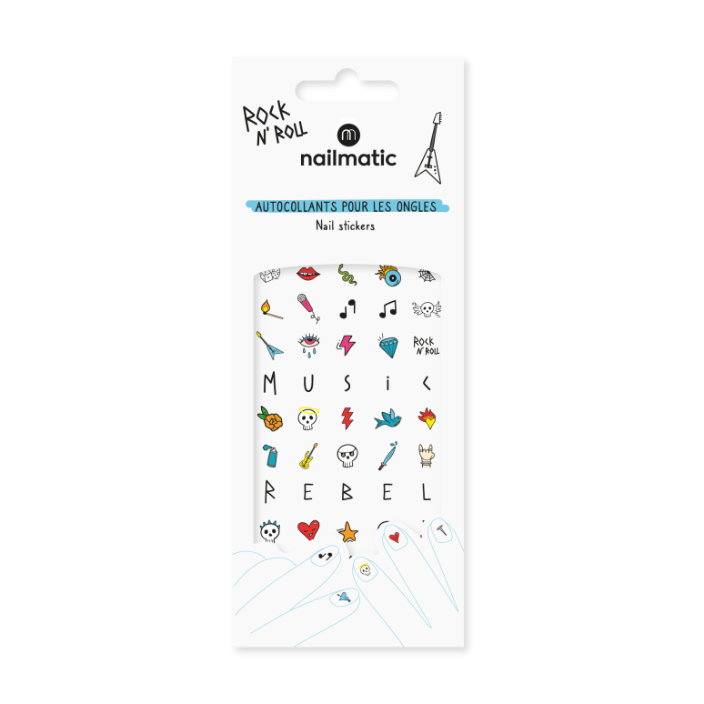 Nailmatic Kinder Nagelstickers Rock bei Yay Kids