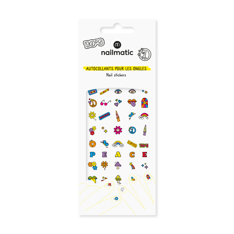 Nailmatic Kinder Nagelstickers Seventies bei Yay Kids