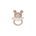 Knitted Teething Ring Teddy Sand