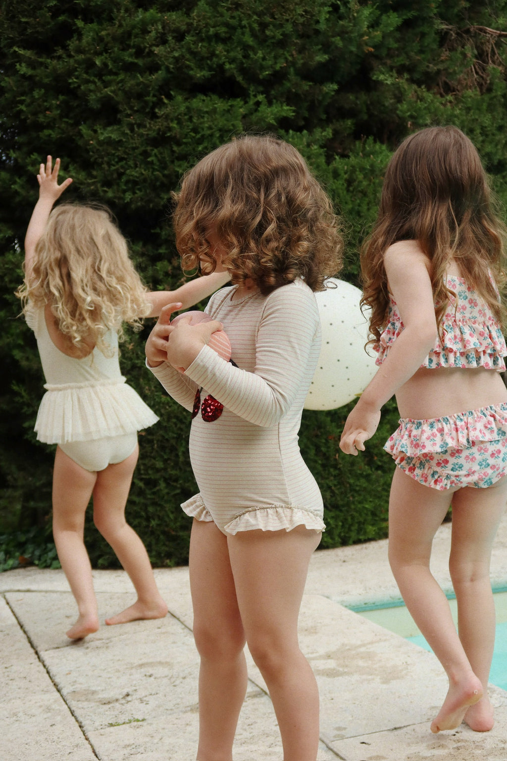 Jade Rose Stripe Swimsuit