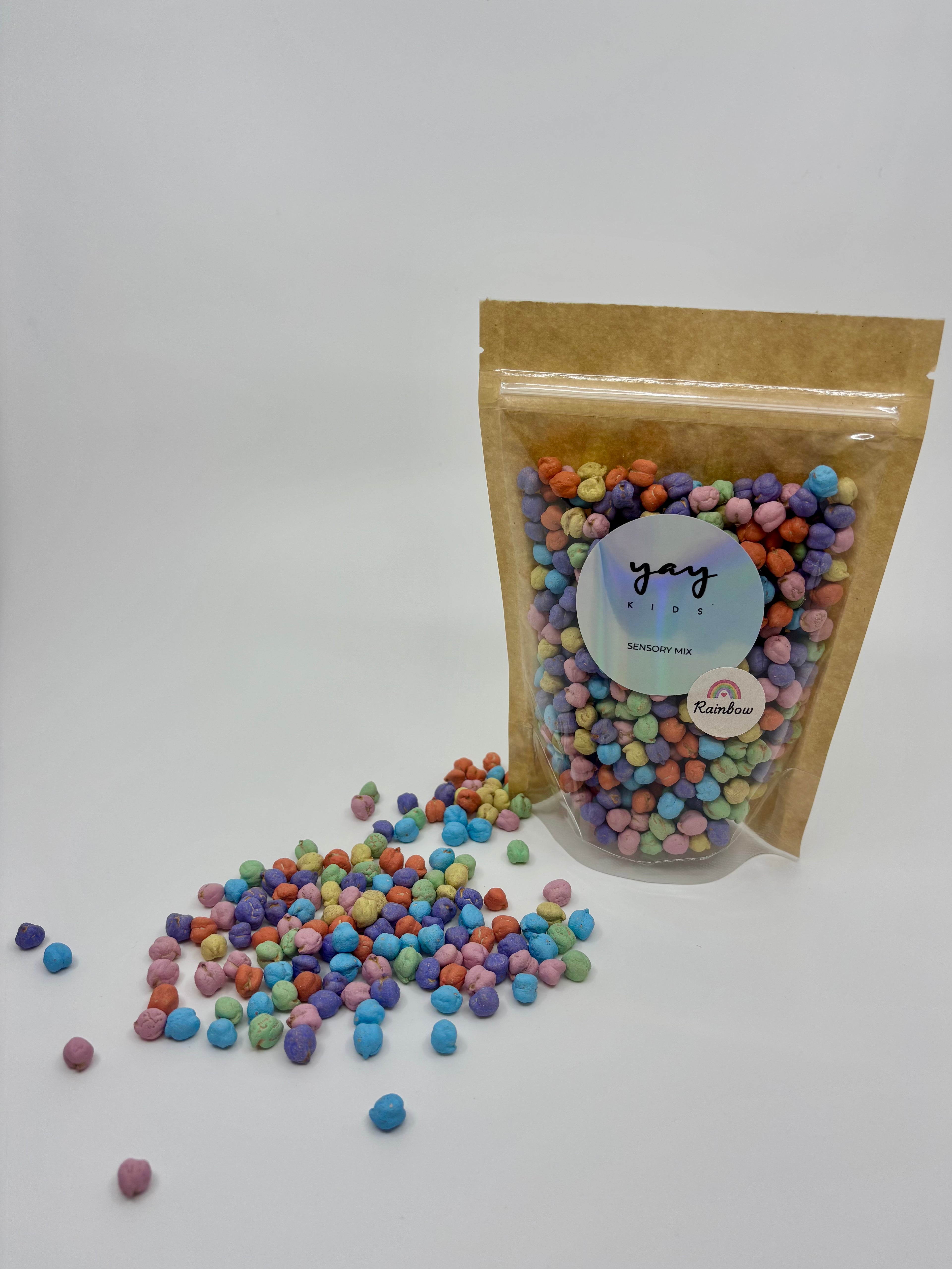 Sensory Mix Chickpeas Rainbow
