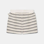 My Little Cozmo Shorts in Weiss mit grauen und dunkelgrauen Streifen bei Yay Kids