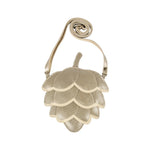 Donsje Amsterdam Kinder Tasche Pitta Pine Cone Champagne Metallic Leather bei Yay Kids