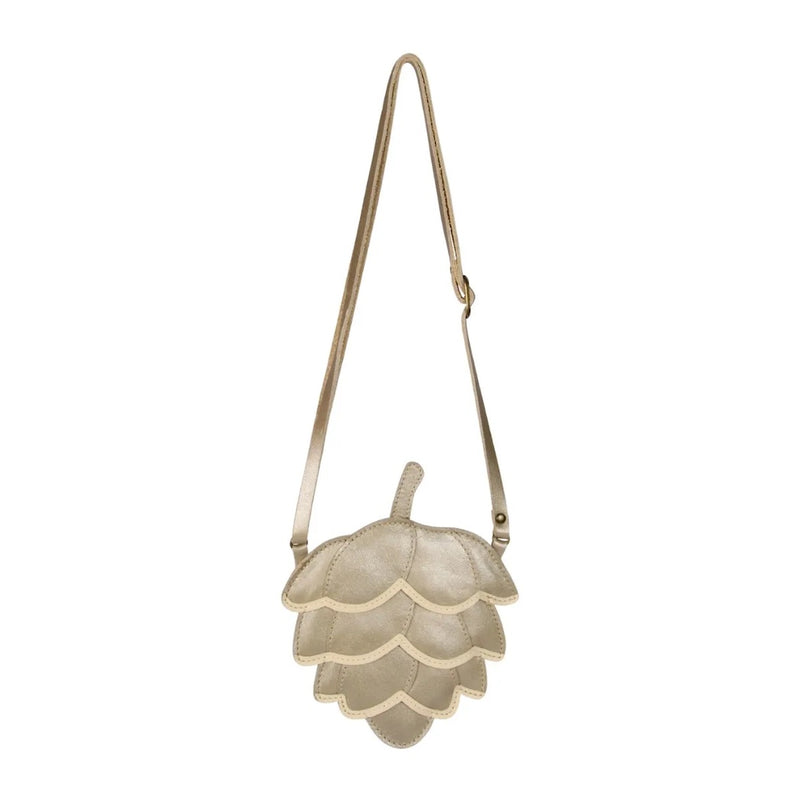 Donsje Amsterdam Kinder Tasche Pitta Pine Cone Champagne Metallic Leather bei Yay Kids
