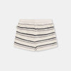 My Little Cozmo Shorts in Weiss mit grauen und dunkelgrauen Streifen bei Yay Kids