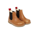 Angulus Kinder Chelsea Boot Cognac Braun mit Rot bei Yay Kids