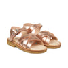 Angulus Mädchen Riemen Leder Sandalen Rosé-Gold bei Yay Kids