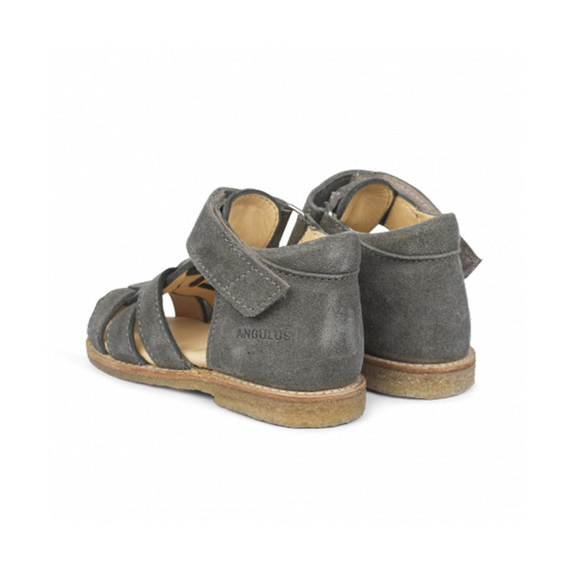 Angulus Kinder Wildleder Sandalen Khaki bei Yay Kids