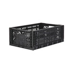 Ay-Kasa Aufbewahrungsboxen Folding Crate Maxi Black bei Yay Kids