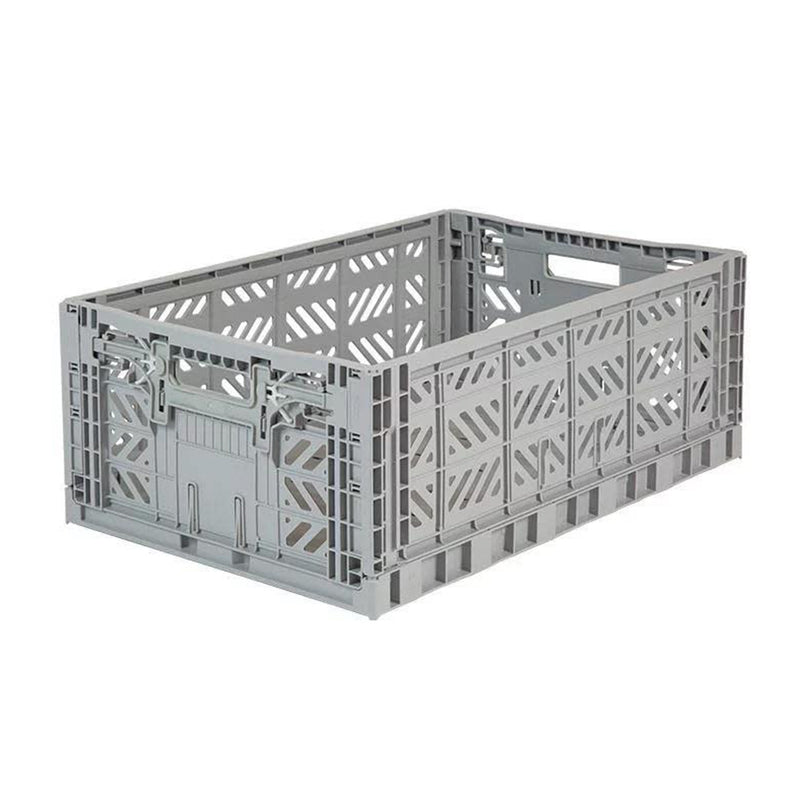 Ay-Kasa Aufbewahrungsboxen Folding Crate Maxi Grey bei Yay Kids