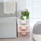 Aykasa trendige Aufbewahrungs Faltbox Folding Crate Midi Grey Yay Kids