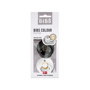 Bibs Schnuller 2er Pack Black White Grösse 1 0-6 Monate bei Yay Kids