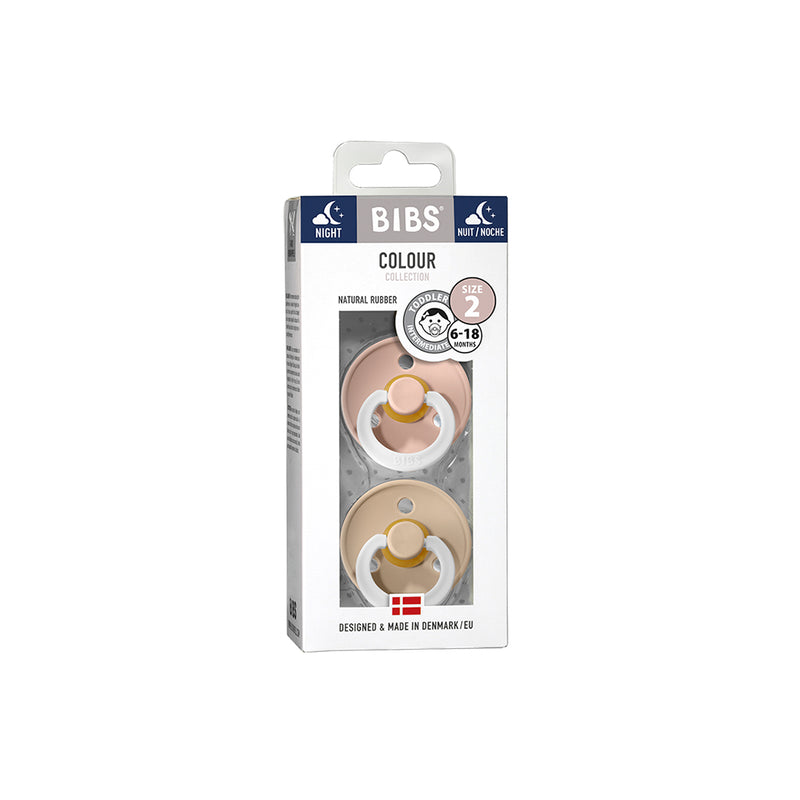Bibs Schnuller 2er Pack Blush Vanilla Night Grösse 2 bei Yay Kids