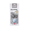 Bibs Supreme Schnuller 2er Pack Baby Blue Iron Grösse 1 bei Yay Kids