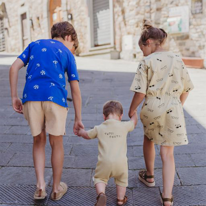 Sproet & Sprout Kinder T-Shirt mit Schirm Print in Blau bei Yay Kids