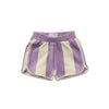 Sproet & Sprout Sport Shorts in Lila und Weiss gestreift bei Yay Kids