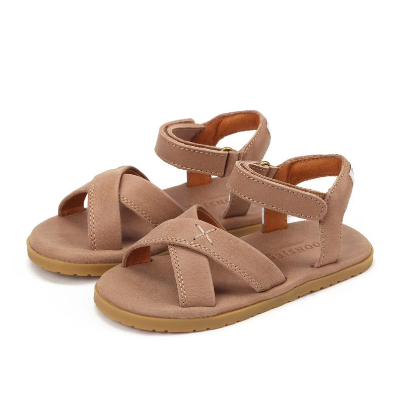 Donsje Amsterdam Kindersandalen Otis Taupe Leder bei Yay Kids