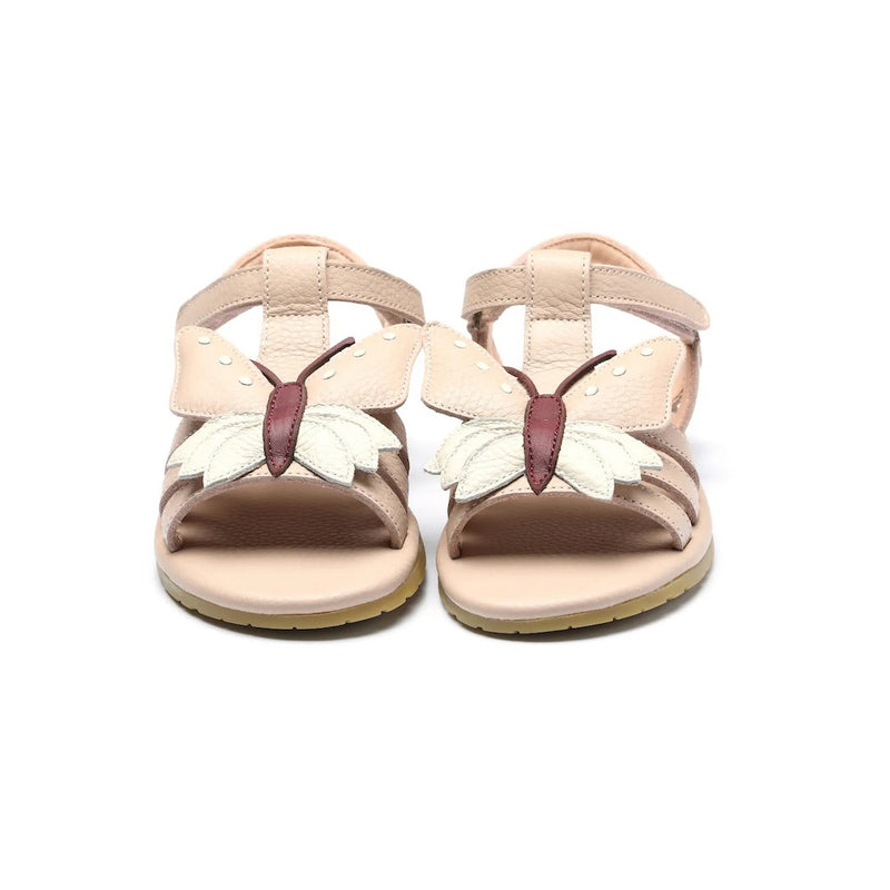 Donsje Amsterdam Kindersandalen mit Schmetterling in Rosa Leder bei Yay Kids