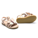 Donsje Amsterdam Kindersandalen mit Schmetterling in Rosa Leder bei Yay Kids