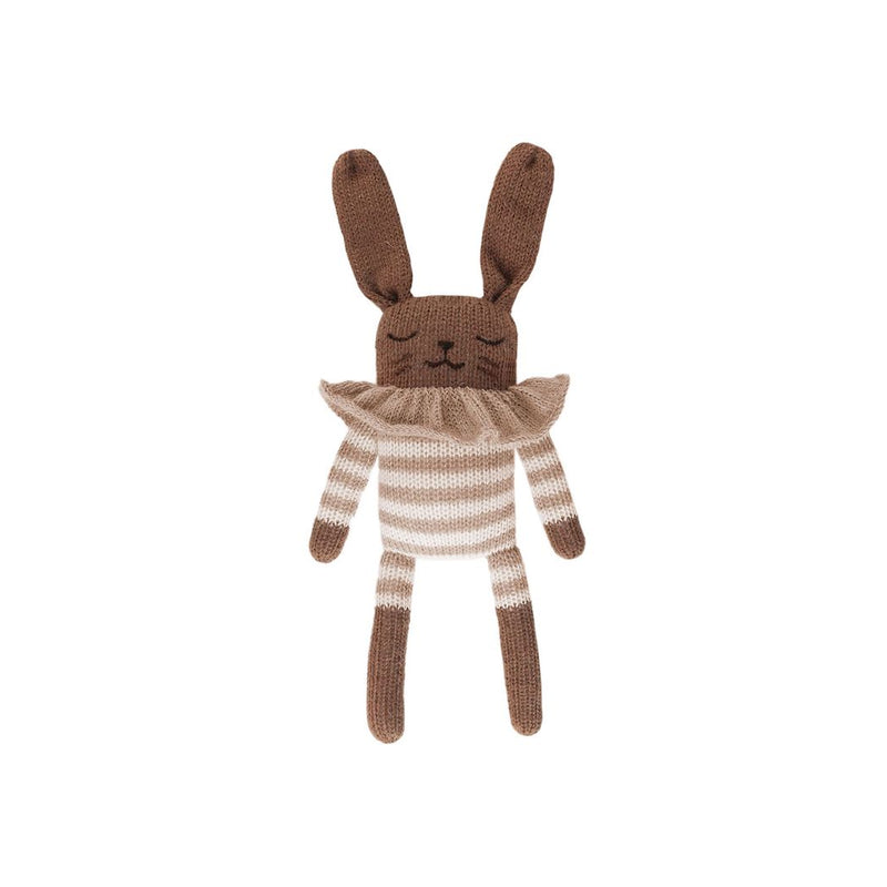 Main Sauvage gestricktes Kuscheltier Hase Dunkelbraun bei Yay Kids