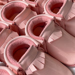 Chlini Moccs Baby Moccassins Nick Rosa bei Yay Kids