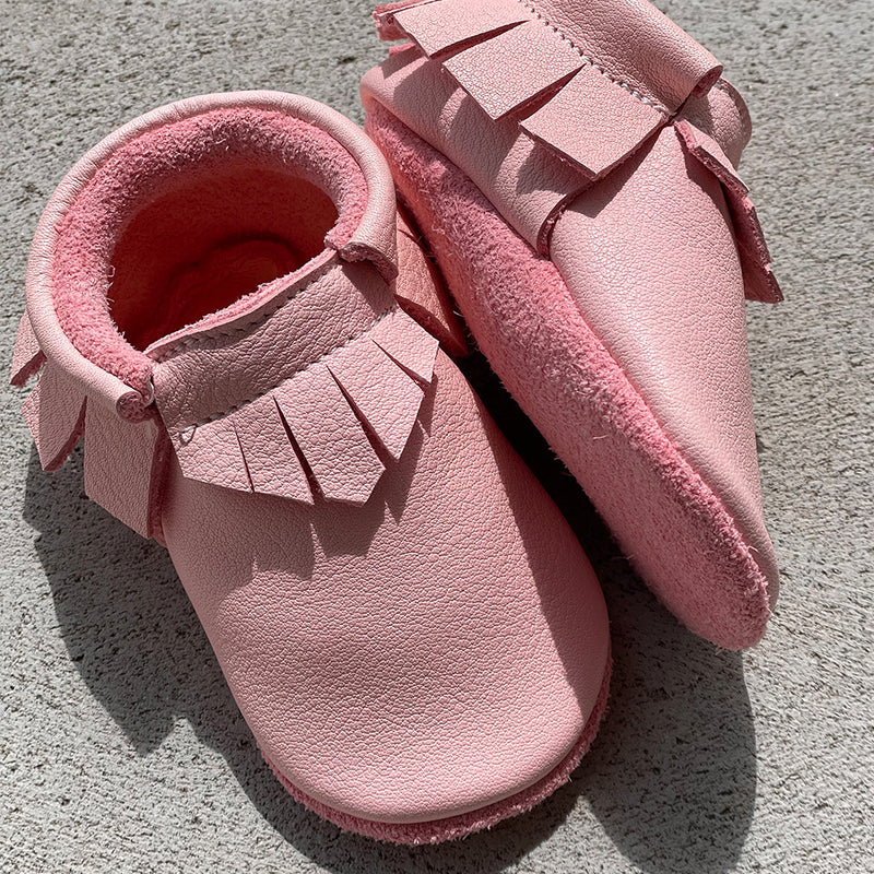 Chlini Moccs Baby Mokkassin Nick Rosa bei Yay Kids
