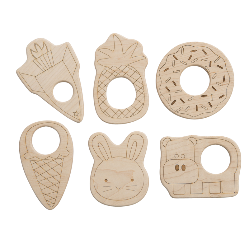 Little Sapling Toys Beissspielzeug Wood Yay Kids