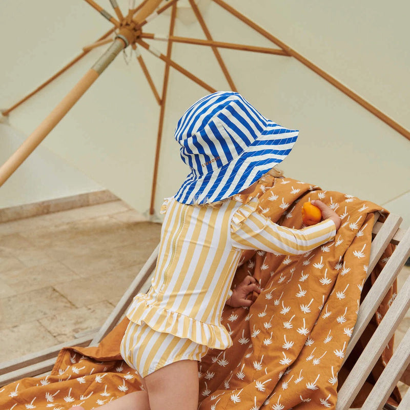 Liewood Baby Sonnenhut Damon Surf blue/Creme de la creme bei Yay Kids