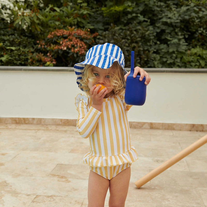 Liewood Baby Sonnenhut Damon Surf blue/Creme de la creme bei Yay Kids