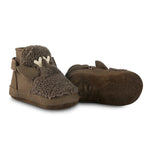 Donsje Amsterdam Baby Shoes Richy Lining Hazelnut Curly Faux Fur bei Yay Kids