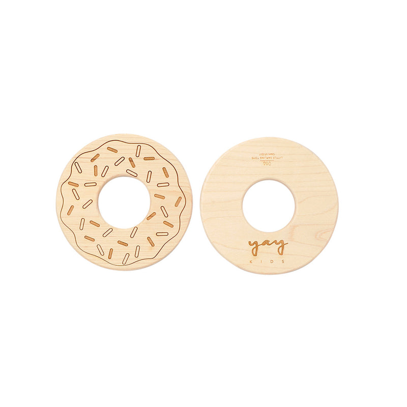 Little Sapling Toys Beissspielzeug Wood Donut Yay Kids