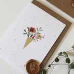 Emigrafikstudio Grusskarte mit Umschlag Blumenstrauss bei Yay Kids