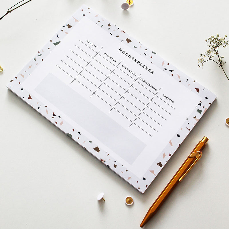 Emigrafikstudio Familien Wochenplaner Terrazzo bei Yay Kids