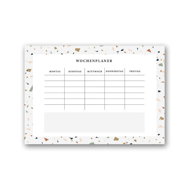 Emigrafikstudio Wochenplaner Terrazzo bei Yay Kids