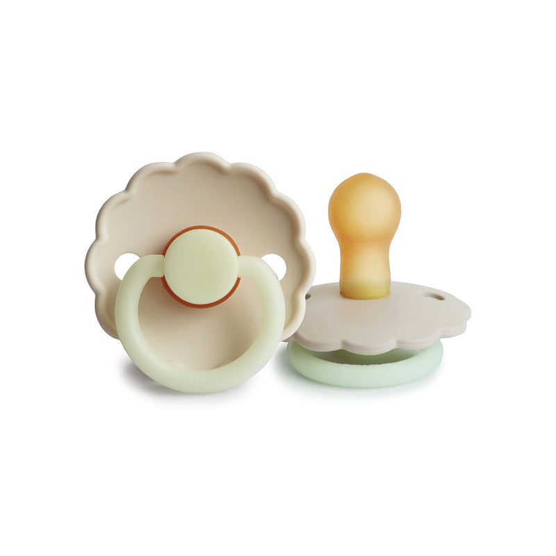 Frigg Baby Nacht Schnuller Latex Night Daisy Cream bei Yay Kids