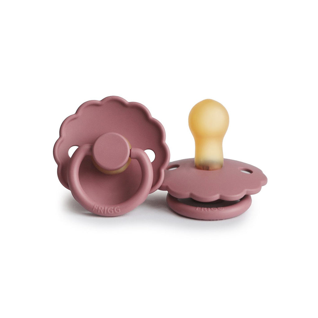 Frigg Baby Schnuller Latex Daisy Dusty Rose bei Yay Kids