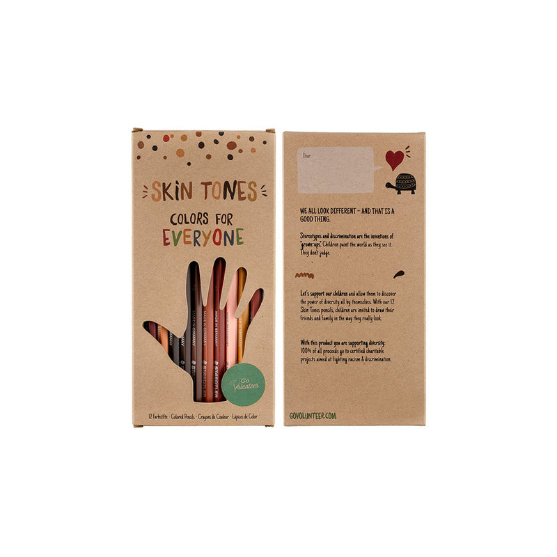 GoVolunteer Kinder Farbstifte Skin Tones Colors for Everyone bei Yay Kids