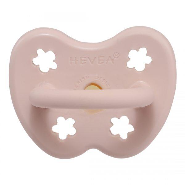 Hevea Baby Nuggi Powder Pink Orthodontic bei Yay Kids