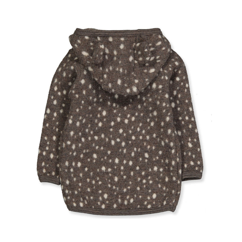 Huttelihut Kinder Woll-Fleece Jacke Jackie Braun bei Yay Kids