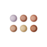 Liewood Kinder Runde Schüsseln 6er Pack Light lavender multi mix bei Yay Kids