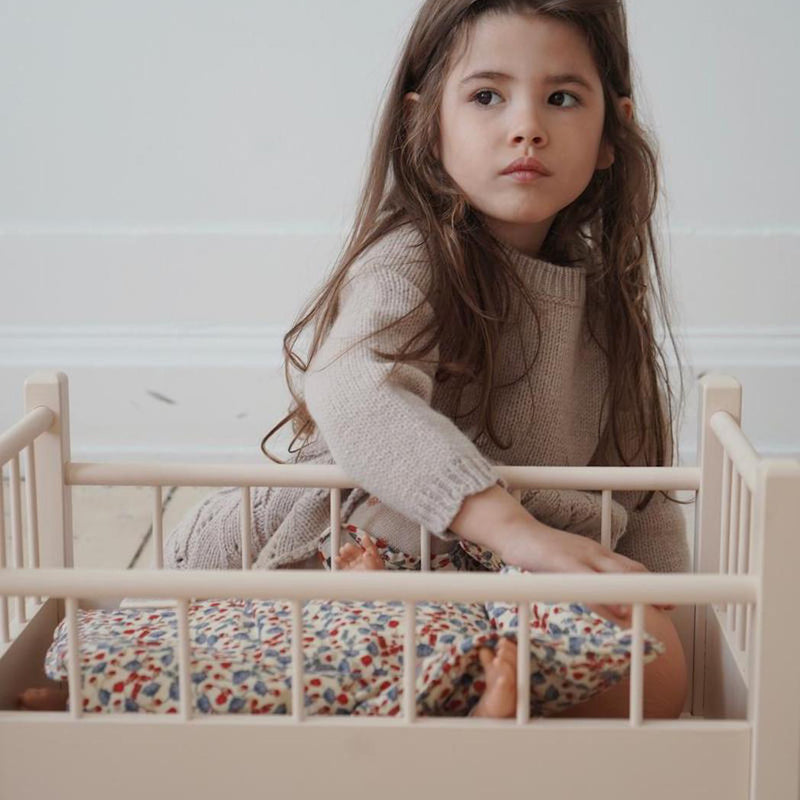 Konges Slojd Doll Bed Wood Ecru bei Yay Kids