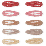 Konges Slojd Kinder Haarspangen Scallop Rose 10-Pack bei Yay Kids