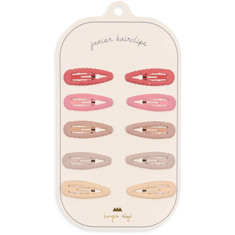 Konges Slojd Kinder Haarspangen Scallop Rose 10-Pack bei Yay Kids