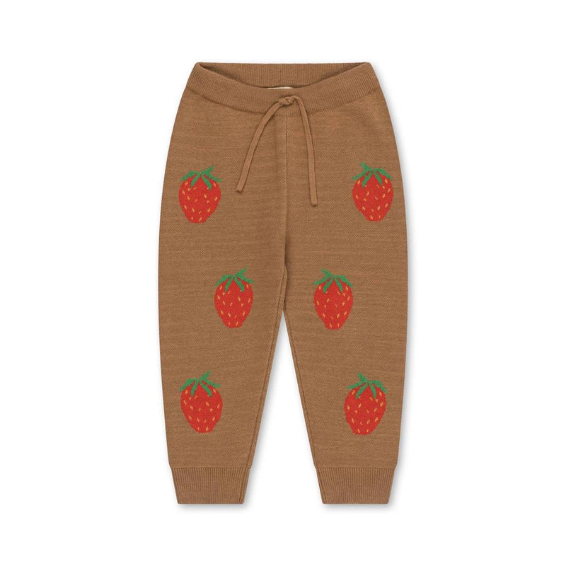 Konges Slojd Strickhose Lapis Strawberry Brown bei Yay Kids