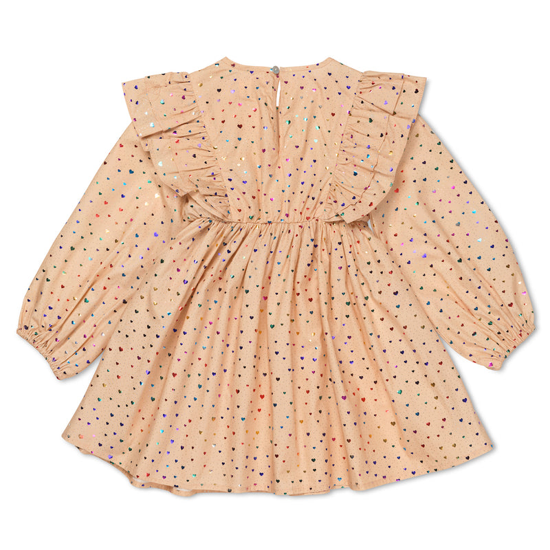 Konges Slojd Rüschenkleid Wow Foil Heart bei Yay Kids