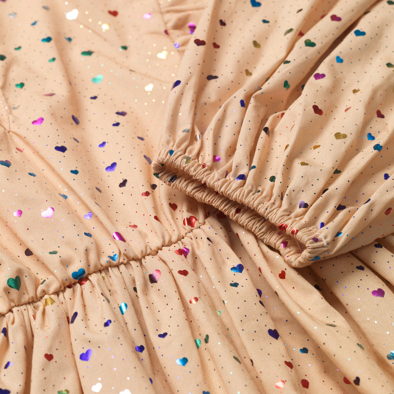 Konges Slojd Rüschenkleid Wow Foil Heart bei Yay Kids
