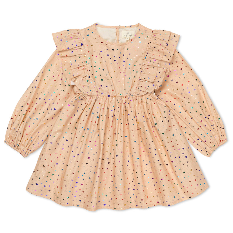 Konges Slojd Rüschenkleid Wow Foil Heart bei Yay Kids