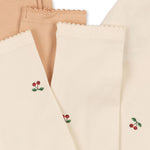 Konges Slojd 2-Pack Leggings Cherry/ Toasted Almond bei Yay Kids