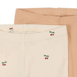 Konges Slojd 2-Pack Leggings Cherry/ Toasted Almond bei Yay Kids